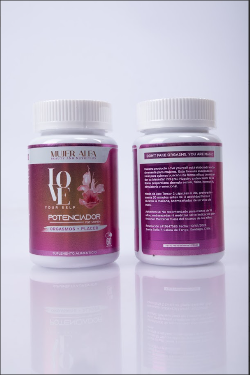Love Yourself® · Orgasmos + Placer · Potenciador Femenino